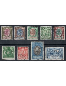 LIECHTENSTEIN 1924-27 Various subjects 9v us