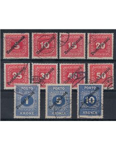 AUSTRIA 1919 Postage Due 11v us