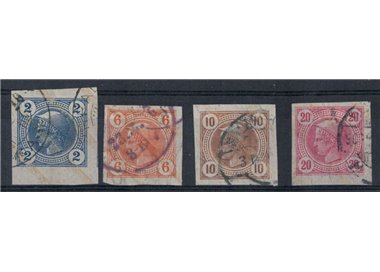 AUSTRIA 1901 Newspaper stamps, bright lines 4v us