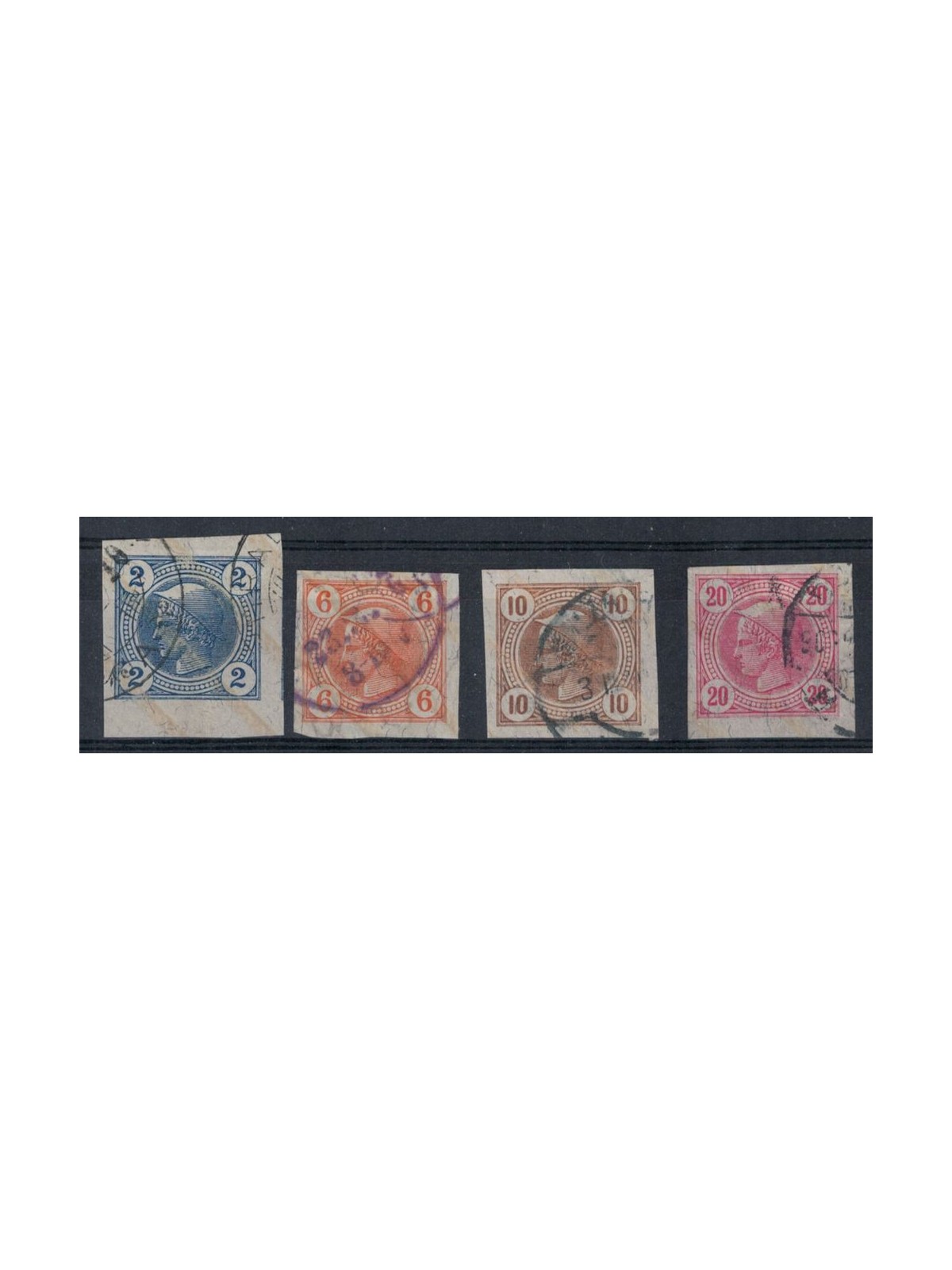 AUSTRIA 1901 Newspaper stamps, bright lines 4v us