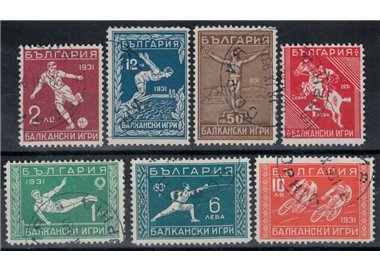 BULGARIA 1931 Giochi dei Balcani 7v us
