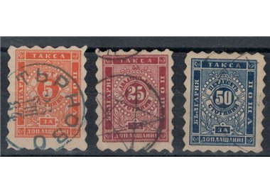 BULGARIA 1884 Segnatasse 3v us