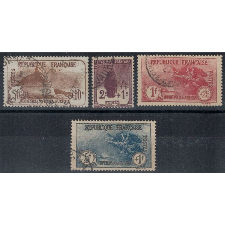 FRANCIA 1926-27 Pro orfani di guerra 4v us