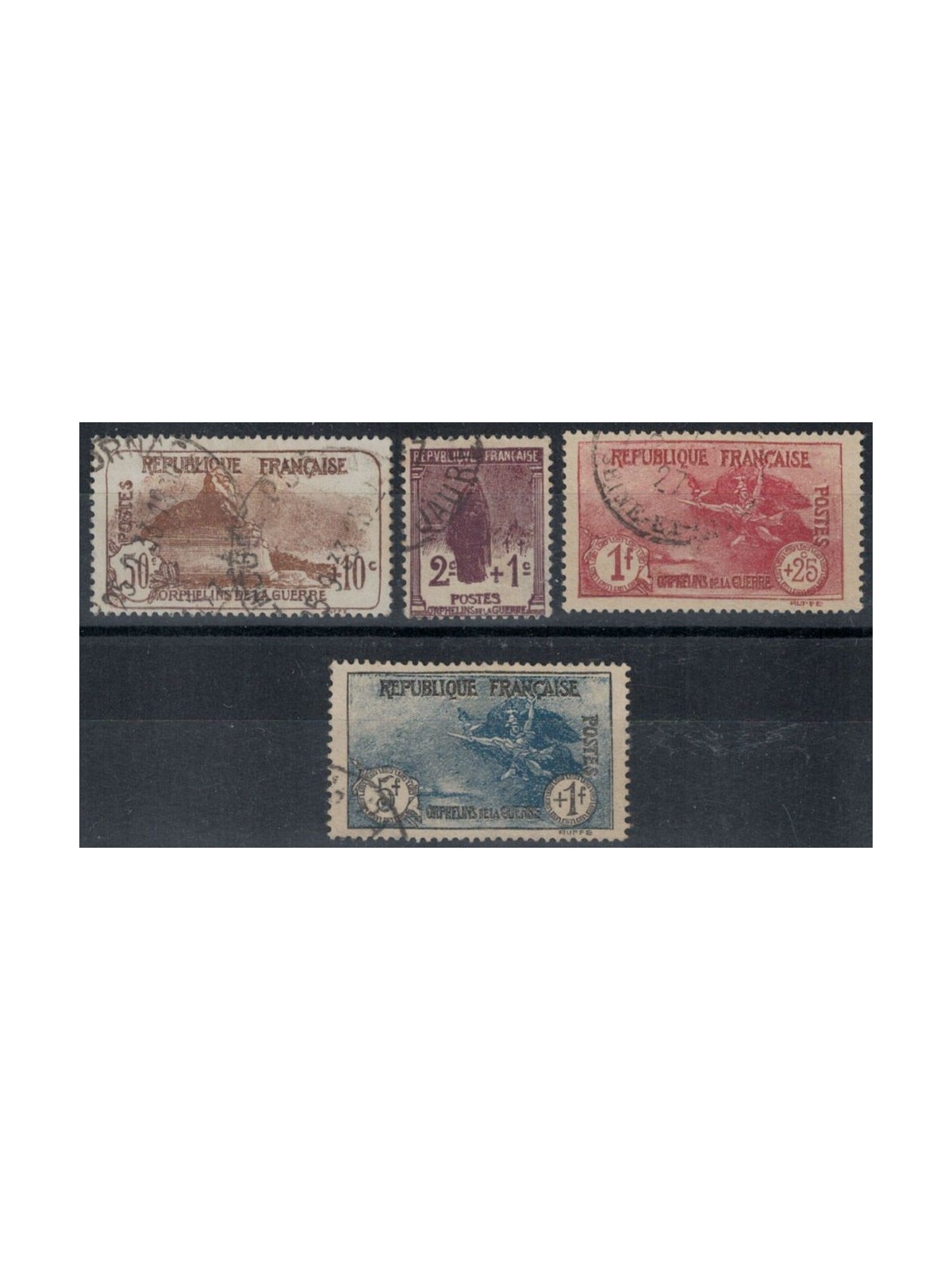 FRANCE 1926-27 Pro war orphans 4v us