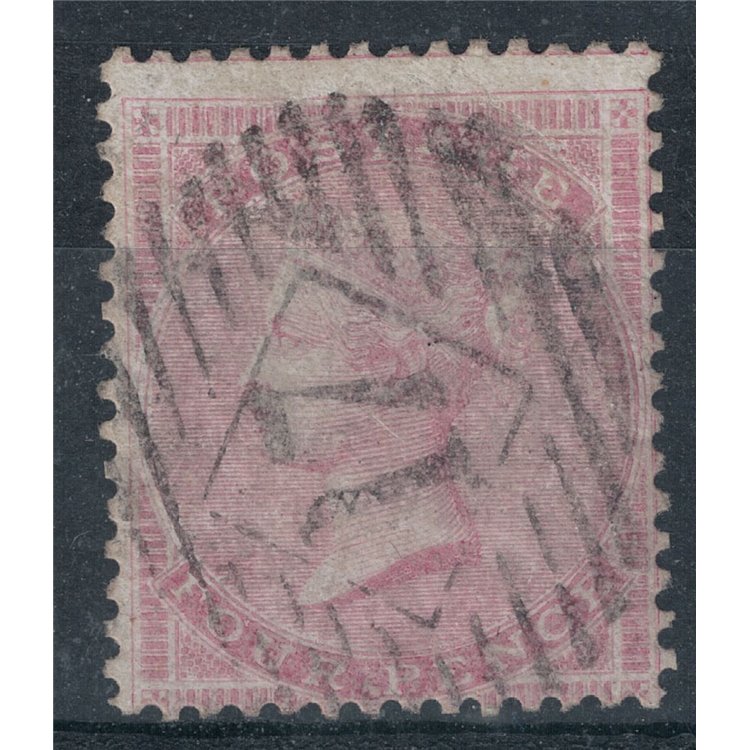 GREAT BRITAIN 1855-57 Queen Victoria (4p pink on white) us ©
