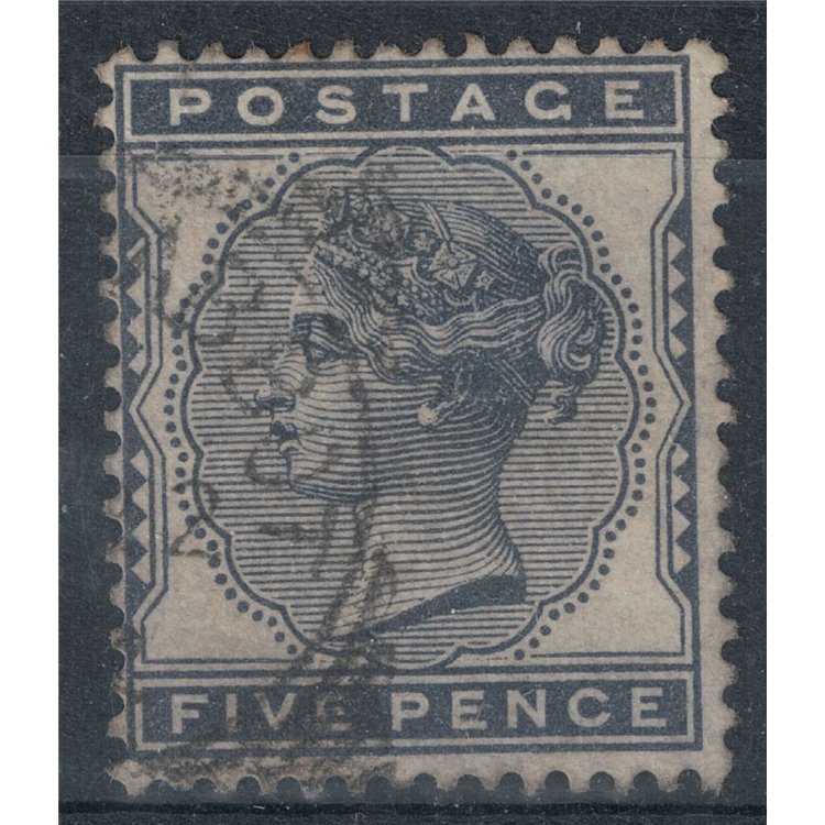 GREAT BRITAIN 1880-81 Effigy of Queen Victoria (5p blue black) us