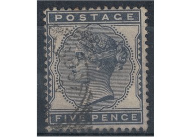 GREAT BRITAIN 1880-81 Effigy of Queen Victoria (5p blue black) us