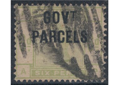 GREAT BRITAIN 1883 Service (GOV. T PARCELS) 6p green us ©