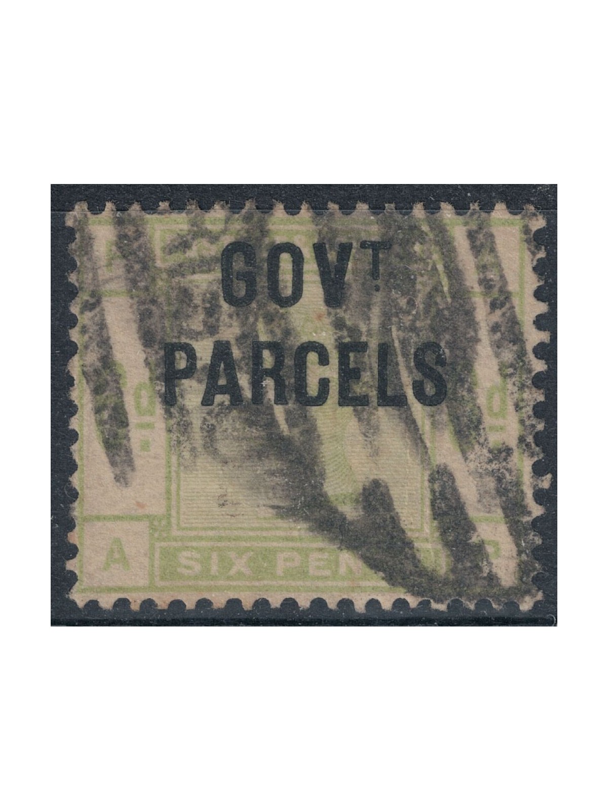 GREAT BRITAIN 1883 Service (GOV. T PARCELS) 6p green us ©