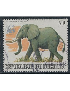 BURUNDI 1982 Fauna, elefante africano us