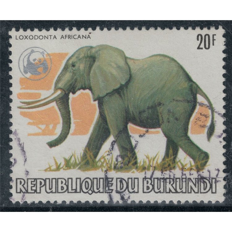 BURUNDI 1982 Fauna, African elephant us