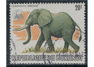 BURUNDI 1982 Fauna, African elephant us