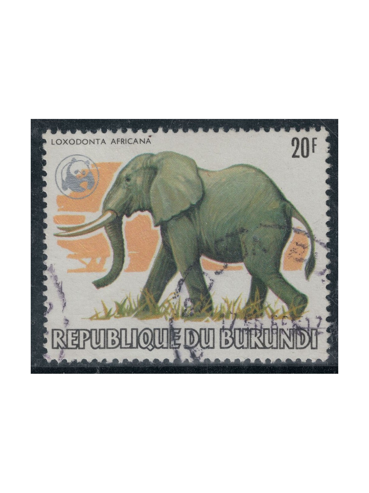BURUNDI 1982 Fauna, African elephant us