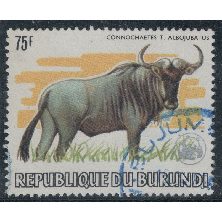 BURUNDI 1982 Fauna, wildebeest us