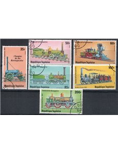 TOGO 1979 Retrospective of the railways 6v us