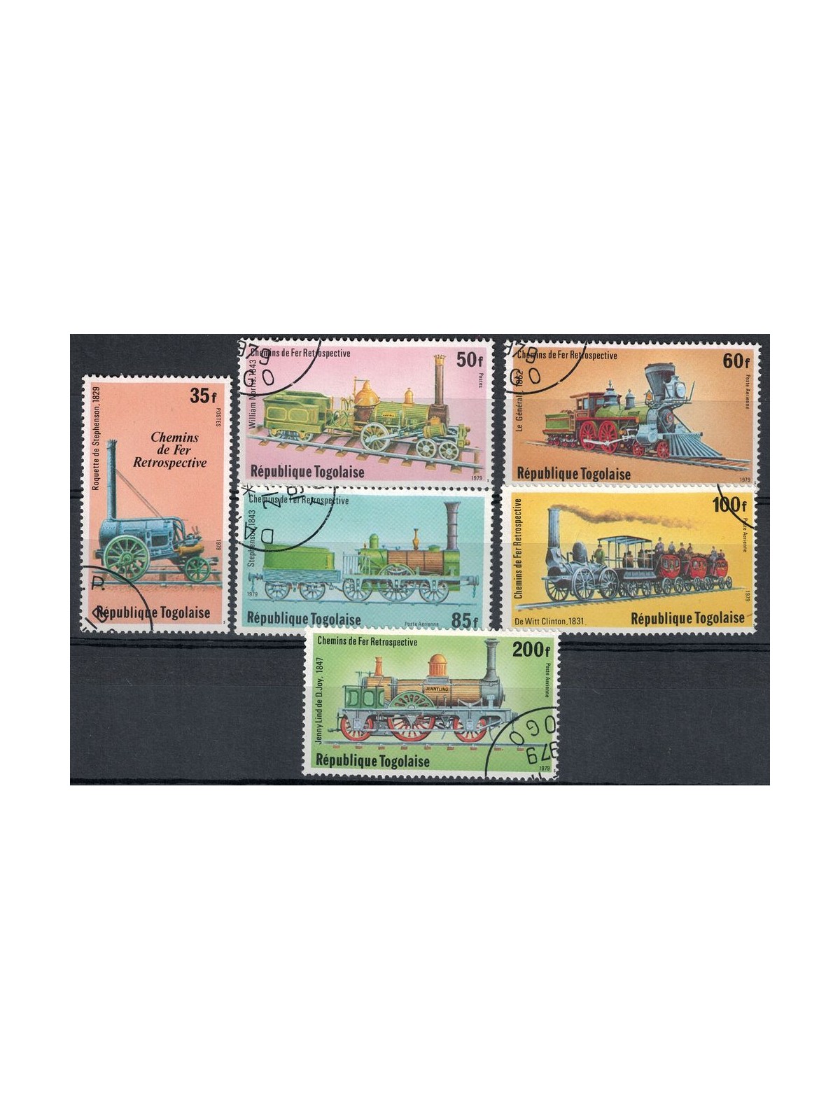 TOGO 1979 Retrospective of the railways 6v us