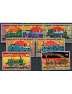 GUINEA EQUATORIALE 1972 Ferrovie giapponesi 7v us