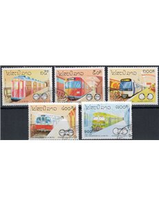 LAOS 1993 Anniversario della 1ª metropolitana 5v us