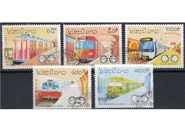 LAOS 1993 Anniversary of the 1st Metro 5v us