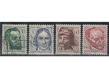 CECOSLOVACCHIA 1966 Personaggi celebri 4v us