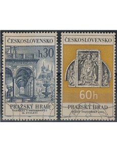 CZECHOSLOVAKIA 1966 Prague Castle 2v us