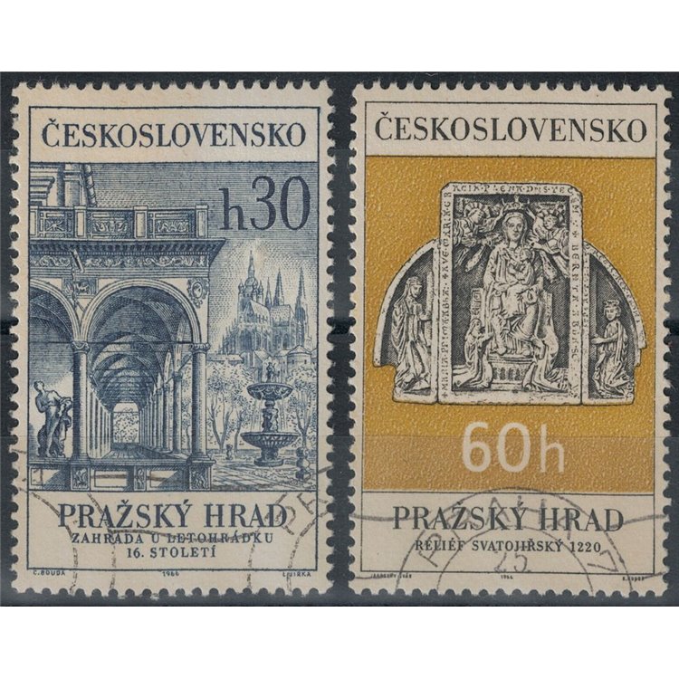 CECOSLOVACCHIA 1966 Castello di Praga 2v us