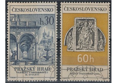 CZECHOSLOVAKIA 1966 Prague Castle 2v us