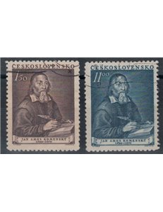 CZECHOSLOVAKIA 1952 Jan Amos Komenský 2v us