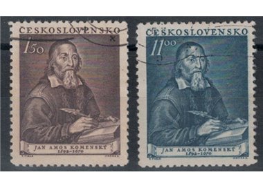 CZECHOSLOVAKIA 1952 Jan Amos Komenský 2v us