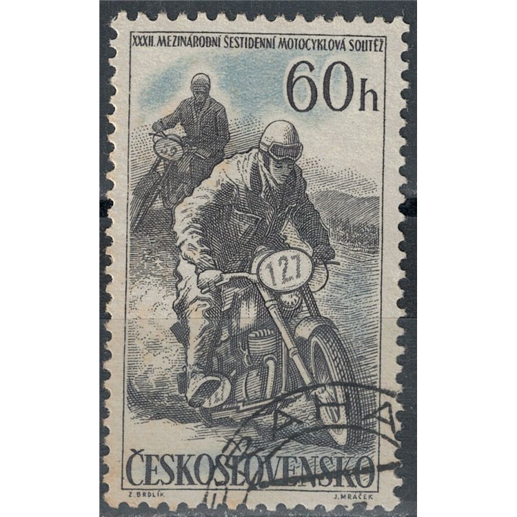 CZECHOSLOVAKIA 1957 32nd Gottwaldov Motorcycle Race us