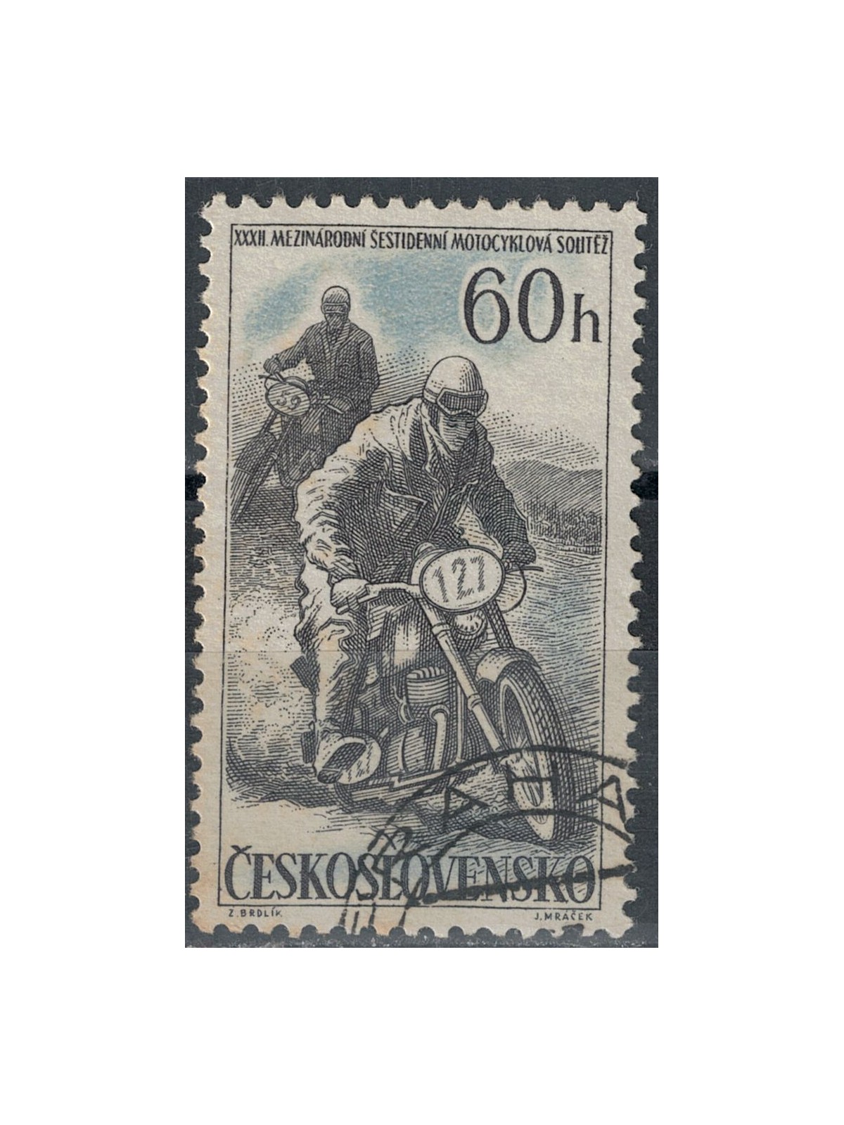 CZECHOSLOVAKIA 1957 32nd Gottwaldov Motorcycle Race us