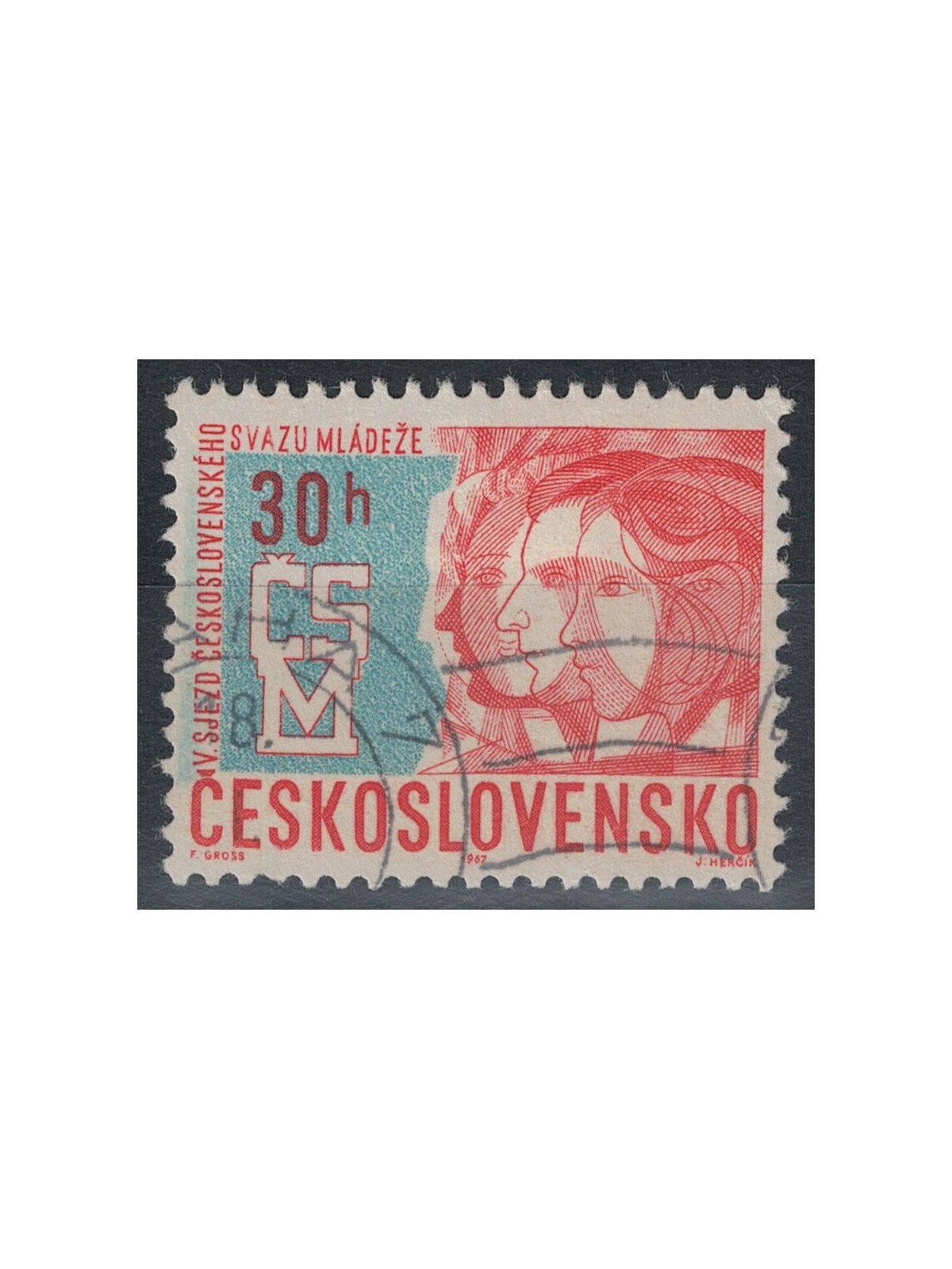 CZECHOSLOVAKIA 1967 Youth Congress us