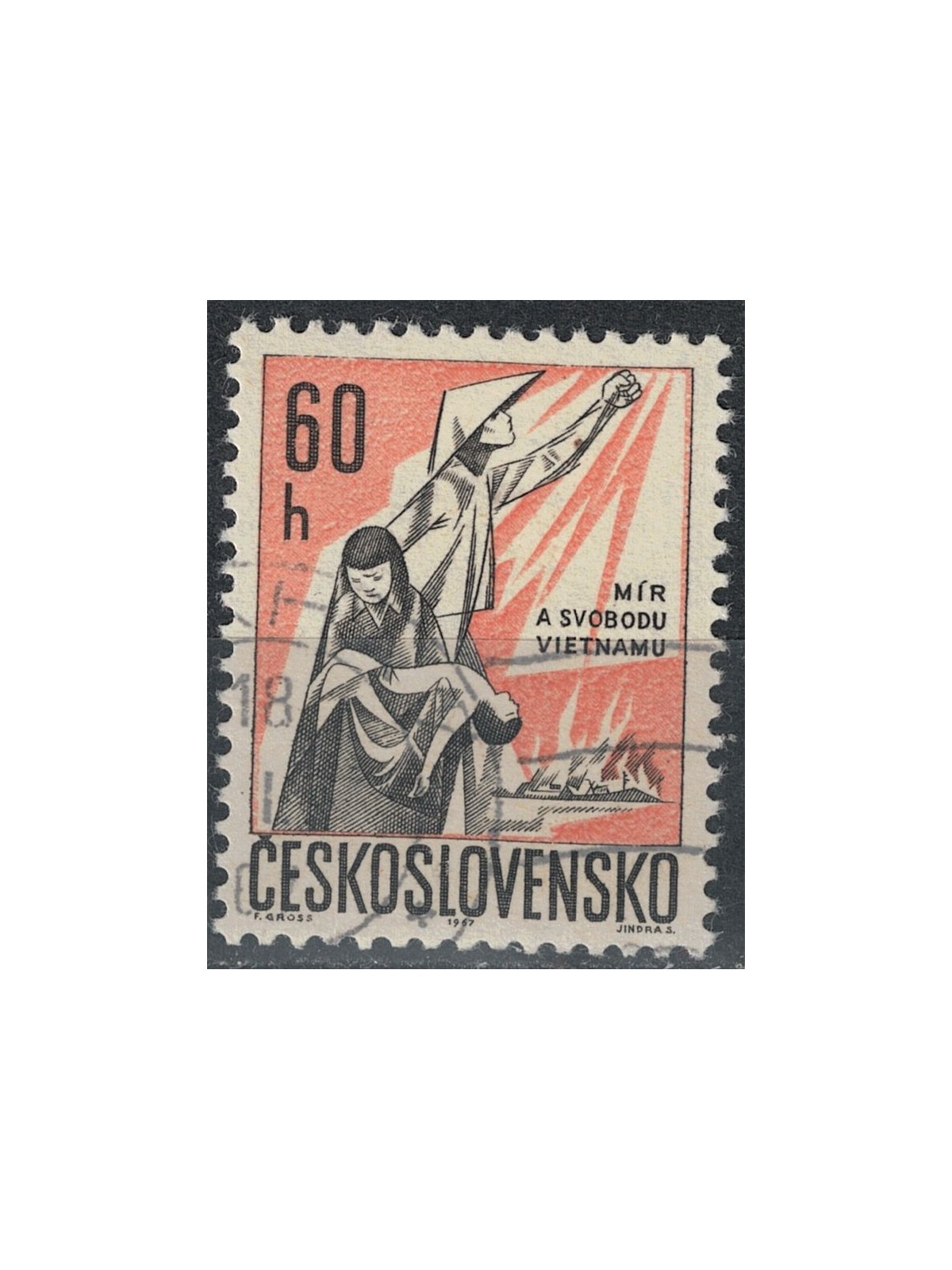 CZECHOSLOVAKIA 1967 Peace and Freedom us