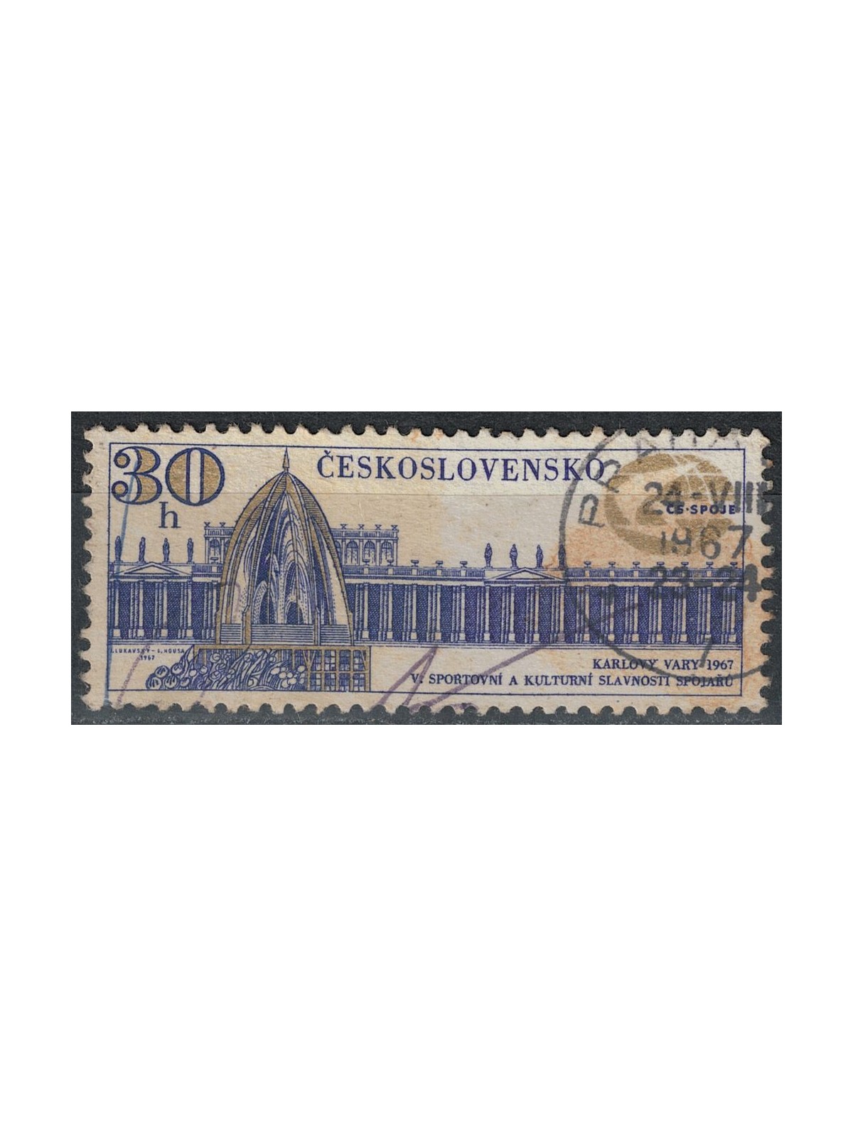 CZECHOSLOVAKIA 1967 Festival of the Ministry of Post us