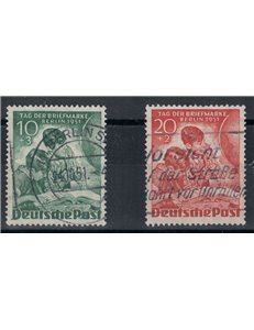 BERLIN 1951 Stamp Day 2v used