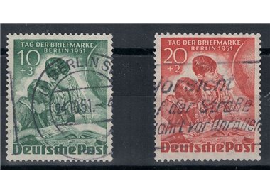 BERLINO 1951 Giornata del francobollo 2v us