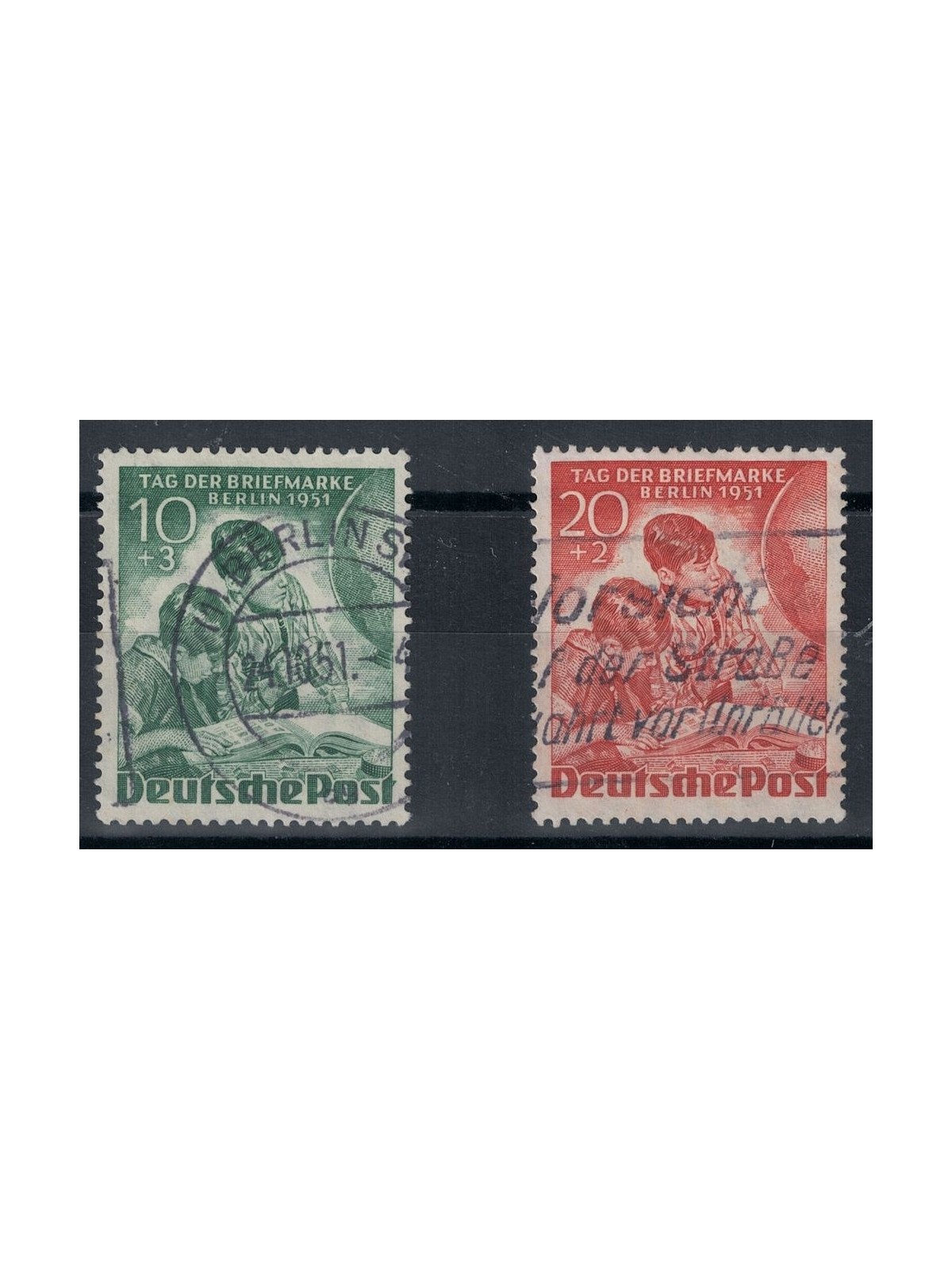 BERLIN 1951 Stamp Day 2v used