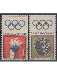 CECOSLOVACCHIA 1966 Comitato Olimpico 2v us