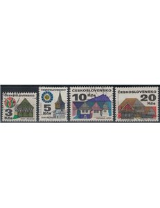 CECOSLOVACCHIA 1972 Edifici antichi 4v us