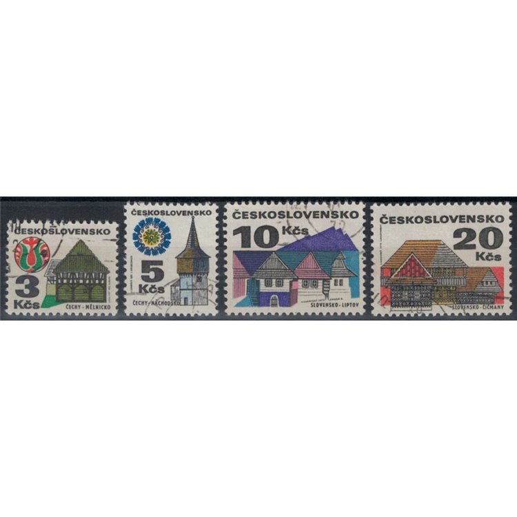CZECHOSLOVAKIA 1972 Ancient Buildings 4v us