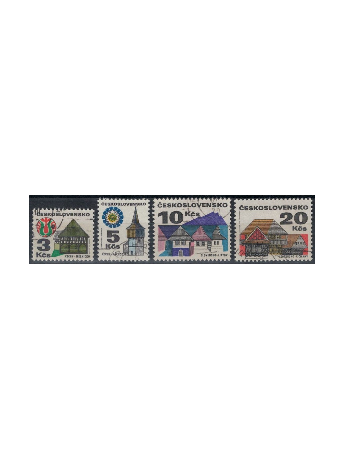 CZECHOSLOVAKIA 1972 Ancient Buildings 4v us