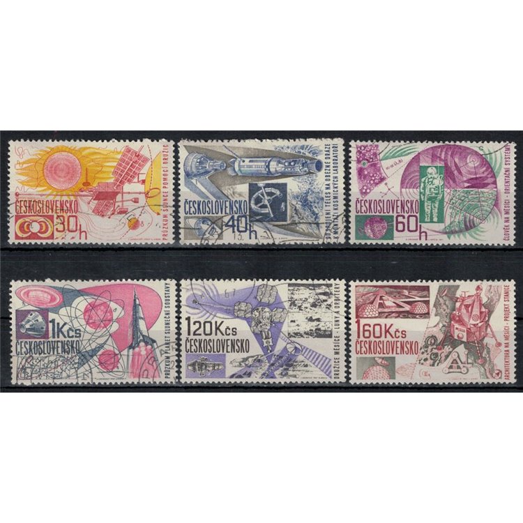CECOSLOVACCHIA 1967 Conquista dello spazio 6v us