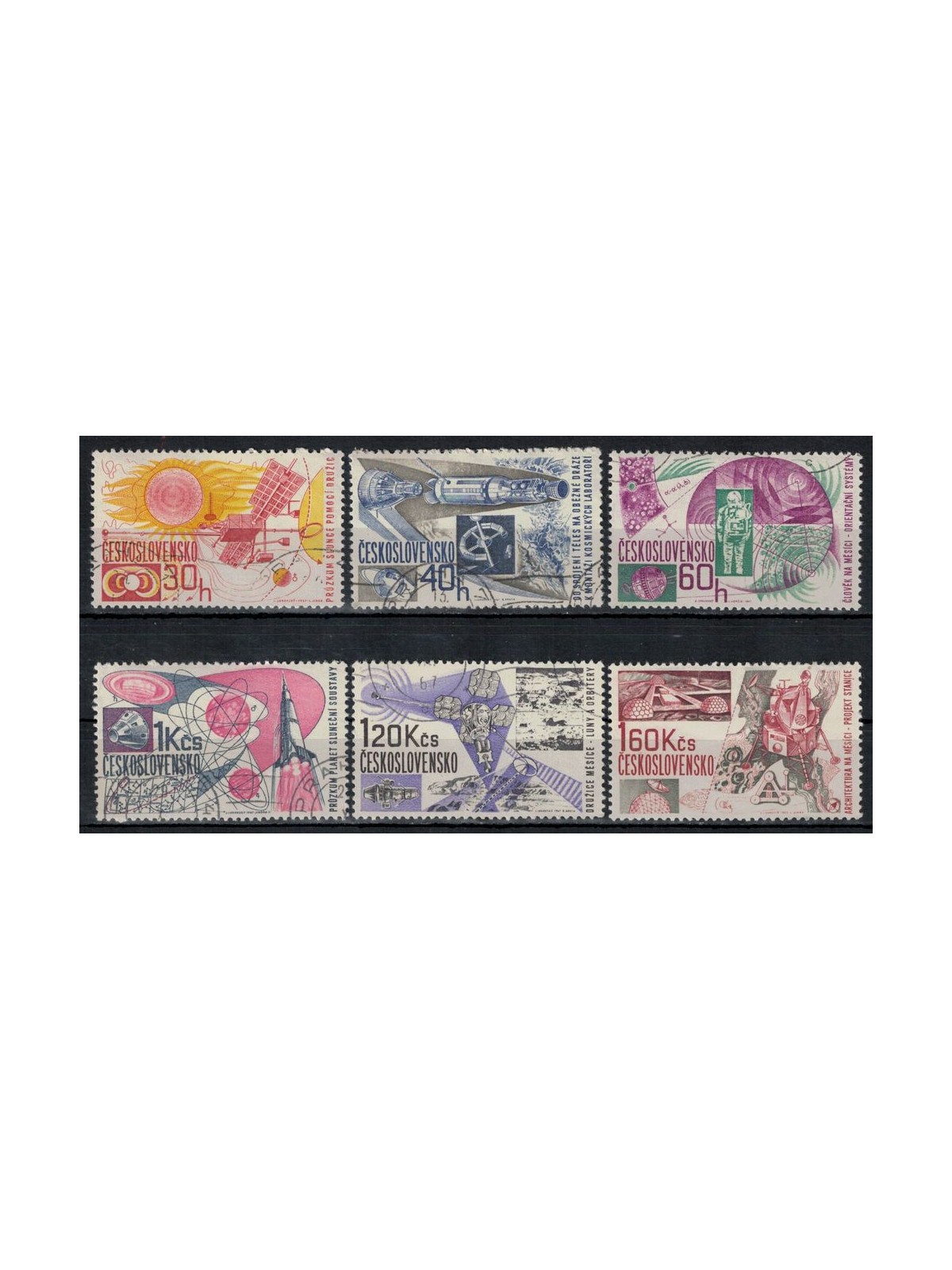 CZECHOSLOVAKIA 1967 Conquest of Space 6v us