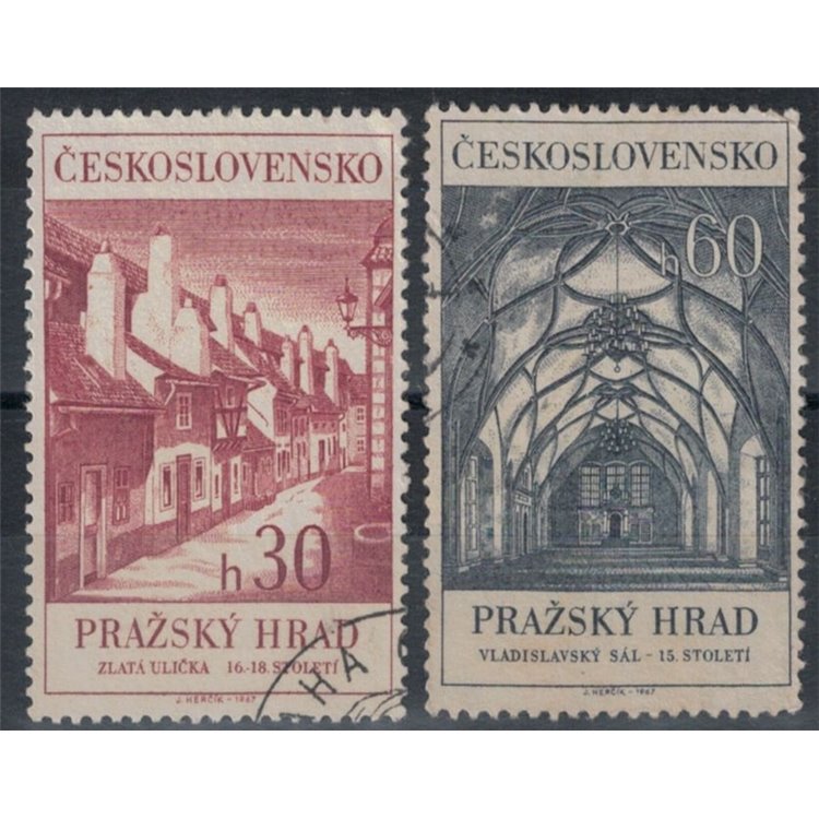 CZECHOSLOVAKIA 1967 Prague Castle 2v us