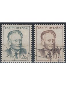 CECOSLOVACCHIA 1967 Antonin Novotny 2v us