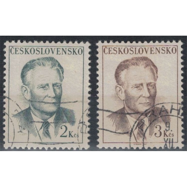 CZECHOSLOVAKIA 1967 Antonin Novotny 2v us