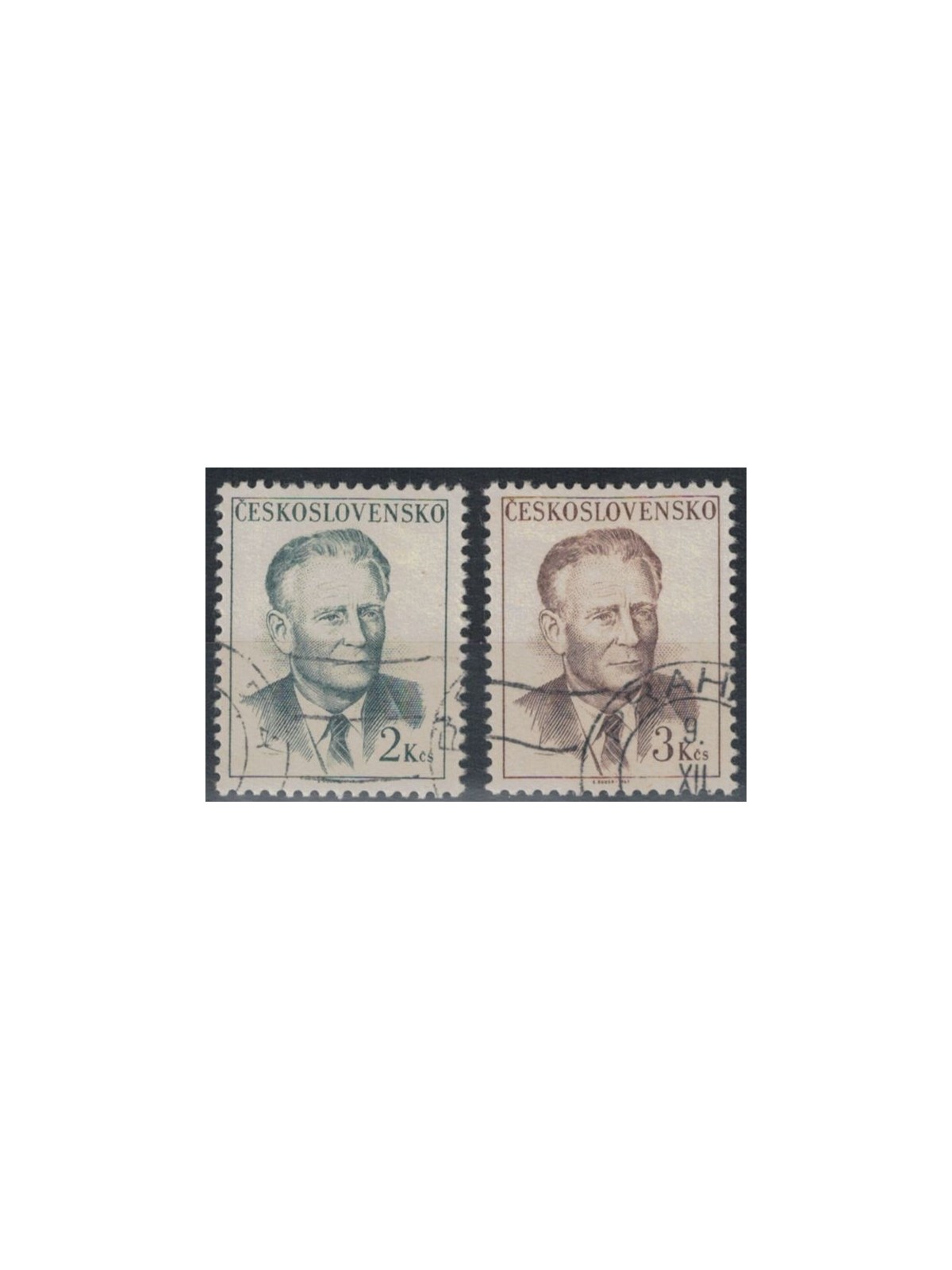 CZECHOSLOVAKIA 1967 Antonin Novotny 2v us