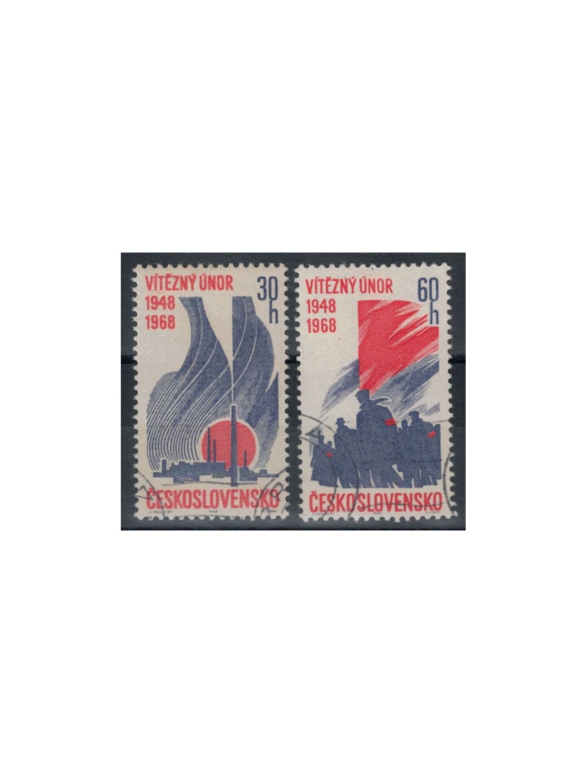 CECOSLOVACCHIA 1968 Colpo di Stato 2v us