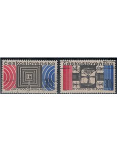 CZECHOSLOVAKIA 1968 Radio and Television 2v us