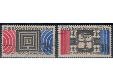 CECOSLOVACCHIA 1968 Radio e Televisione 2v us